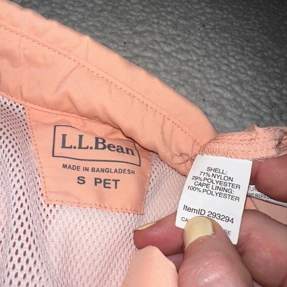 L.L. Bean Peach Button Down Collared Short Sleeve Shirt Womens SP EUC - Picture 6 of 10